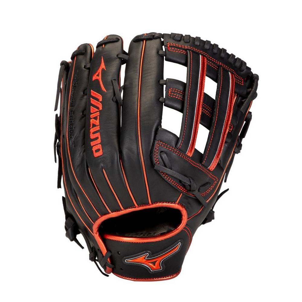 Mens Mizuno MVP Prime SE Slowpitch 13" Softball Gloves Black/Red Philippines (QVNCIO860)